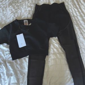 GYMSHARK Ultra Seamless Crop Top and Leggings Set